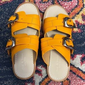 Tangerine sandals, worn once like new